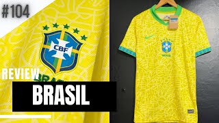 Camisa tailandesa Seleção Brasileira  Home 2425 104 [upl. by Aicilav]