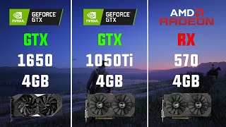 GTX 1650 vs GTX 1050 Ti vs RX 570 4GB Test in 7 Games [upl. by Ximena]