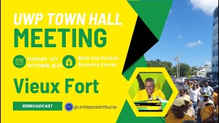 St Lucia Politics  UWP Vieux Fort Town Hall Meeting  Oct 01 2023 Rebroadcast [upl. by Lloyd]