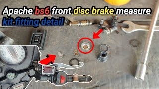 APACHE BS6 FRONT DISC BRAKE MAJOR KIT FITTING DETAILAPACHE BS6 DISC BREAKDS6 DISC BRAKE REPAIRING [upl. by Barry]