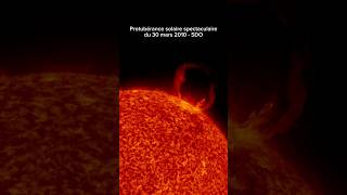 Protubérance solaire spectaculaire 2010 SDO shorts [upl. by Rafe]