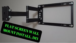 How To Install A Large Flat Screen LED LCD Plasma TV Wall Mount DIY [upl. by Minoru]