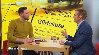 Was tun gegen Gürtelrose  Prof Kurscheid zu Gast bei Hier und heute  07122022 [upl. by Thormora366]