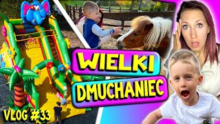 SZALEŃSTWO NA WIELKIM DMUCHAŃCU 🎈 Mikołaj karmi zwierzątka 🐎 Zalesie Mazury Marivo Vlog 33 [upl. by Anthe]