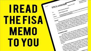 I read the FISA Memo to you [upl. by Vasilis]