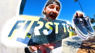 WORST BOARD AND SHOES AT FREMONT SKATEPARK [upl. by Ardnod]