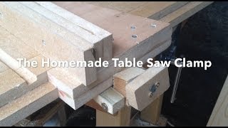 The Homemade Table Saw Fence Clamp [upl. by Meakem628]