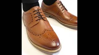 HUSH PUPPIES BRYSON Mens Leather Oxford Shoes Brown  Shuperb™ [upl. by Eanod314]