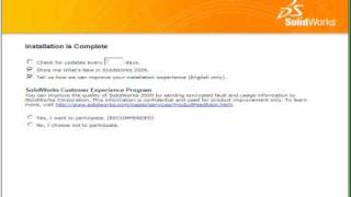 I 2009  Part 2 of 2  HOW TO INSTALL SOLIDWORKS 2009 [upl. by Leonidas]