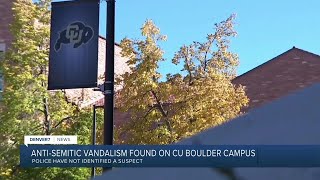 Buildings walkways vandalized around CU Boulder campus [upl. by Trudi349]