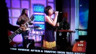 Utada Hikarus live performance on CBS show [upl. by Heinrich]