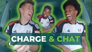 Quick fire EV driver questions with Fulham FC stars Willian Tom Cairney and Tyrese Francois [upl. by Conney]