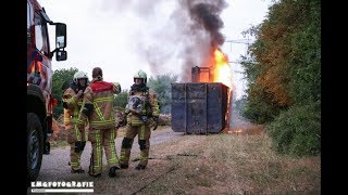 Gasflessen ontploft bij brand in heftruck in Wierden [upl. by Mae]