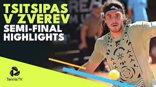 Stefanos Tsitsipas vs Alexander Zverev Highlights  Rome 2022 SemiFinal [upl. by Hayyifas]