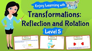 Transformations Reflection and Rotation  Math  Grade5  TutWay [upl. by Star]