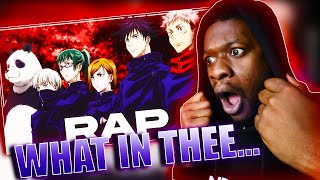 JUJUTSU KAISEN TOKYO STUDENTS CYPHER  quotSorcery Fightquot  Breeton Boi ft Shwabadi HalaCG REACTION [upl. by Yetac]