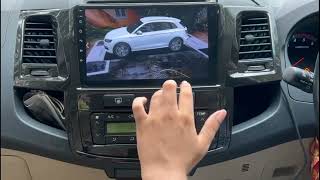 octa core processor android stereo with 1080 p 360 camera fitted in fortuner [upl. by Tammi533]