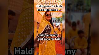 Wedding haldi video💁‍♀️haldi photoshoot poses💁‍♀️haldi look for bride and bridesmaid’s❤️haldi [upl. by Iila899]