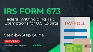 How to Complete IRS Form 673 for a US Expat Living Abroad [upl. by Atworth]