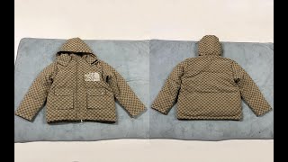 Gucci x The North Face Print Jacket Detailed Review [upl. by Erapsag]