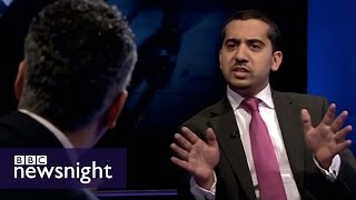 Maajid Nawaz Mehdi Hassan and Mo Ansar lock horns on BBC Newsnight [upl. by Runkel850]