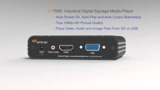 VP70XD Industrial Looping Media Player [upl. by Ocnarf]