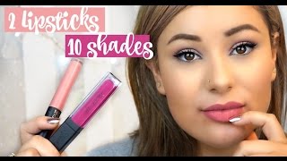 2 Lipsticks 10 Shades  How to mix matte liquid lipsticks  scattynattyxx [upl. by Erdnaed239]