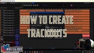 HOW TO CREATE TRACKOUTS  MIXCRAFT 9 FOR BEGINNERS [upl. by Hadwyn]