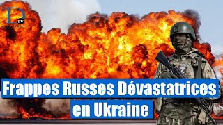 Offensive massive  des infrastructures clés détruites en Ukraine [upl. by Critchfield]