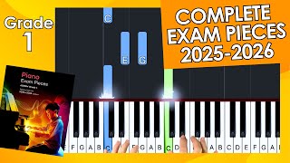 COMPLETE Grade 1 Piano ABRSM 20252026 Syllabus Exam Pieces [upl. by Ninahs930]