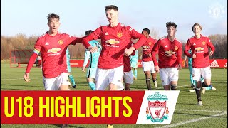 U18 Highlights  Manchester United 43 Liverpool  The Academy [upl. by Lihkin]