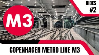 A ride on Copenhagens Circle Line M3 🇩🇰  Copenhagen Metro M3  Rides 2 [upl. by Alair]