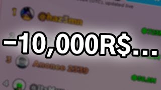 I dropped my friends 10000 ROBUX 🤑 Roblox Pls Donate [upl. by Ttocserp]