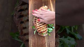 Grilled Eggplant Halloumi Cheese Sandwich Recipe [upl. by Tiersten]