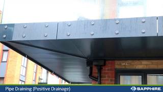 Comparison of Balcony drainage solutions in heavy rain in Reading [upl. by Elah50]