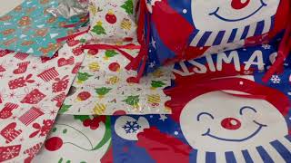 Christmas Drawstring Gift Bags [upl. by Towbin54]