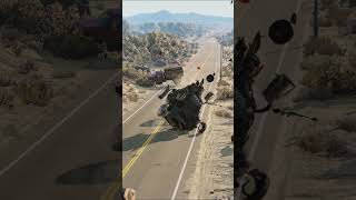 Realistic Highway Car Crashes 214  BeamNGdrive shorts beamngdrive car crash [upl. by Nette]