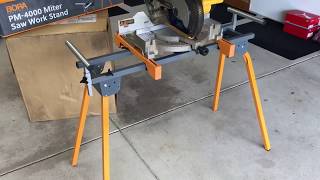 The Best Miter Saw Stand  Review and Assembly Of The Bora PM 4000 Miter Saw Stand [upl. by Tade]