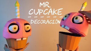 Cómo hacer a Mr Cupcake FNAF con cartulina  Momuscraft [upl. by Alyaj]