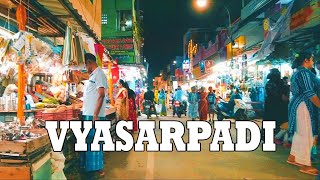 Night Walk in vyasarpadi market LANE chennai travel trending nightwalk vlog street [upl. by Harat979]