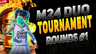 TOURNAMENT DAY 1 LIVE PUBG  M24 DUO MATCH  SPONSORED BY IN GAMER pubgmobile bgmi tournament [upl. by Patterson52]