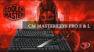 CoolerMaster MasterKeys Pro S amp L Mechanical RGB Keyboards [upl. by Youngran]