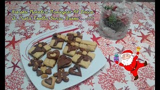 quotBiscotti Natalizi🎁Variegati Al Cacao Di Pasta Frolla Senza Burroquot [upl. by Harrell]