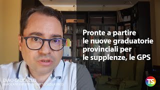 Pronte a partire le nuove graduatorie provinciali per le supplenze le GPS [upl. by Attikram]