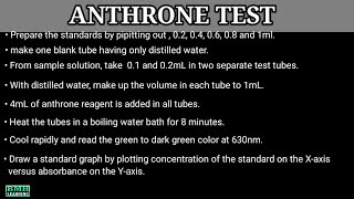 Estimation Of Carbohydrates By Anthrone Test  Anthrone Test For Carbohydrates [upl. by Oinolopa]