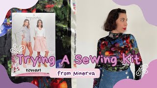 Trying A SEWING KIT from Minerva [upl. by Oeak]