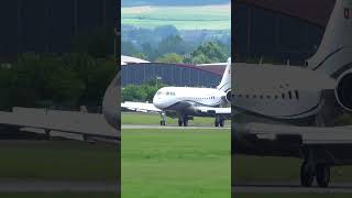 Bombardier Global 7500 A Perfect Landing at Bern in Switzerland [upl. by Kassab]