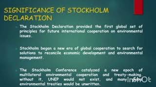 STOCKHOLM CONFERENCE 1972 IN TAMILENVIROMENTAL LAW [upl. by Knutson]