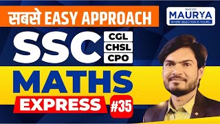 SSC MATHS l for CGLCHSLCPO I Most easy method l Latest PYQs l Important concepts l By ANUPAM SIR [upl. by Findley226]