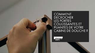 Comment décrocher une porte pliante ou coulissante d’une cabine de douche [upl. by Budwig917]